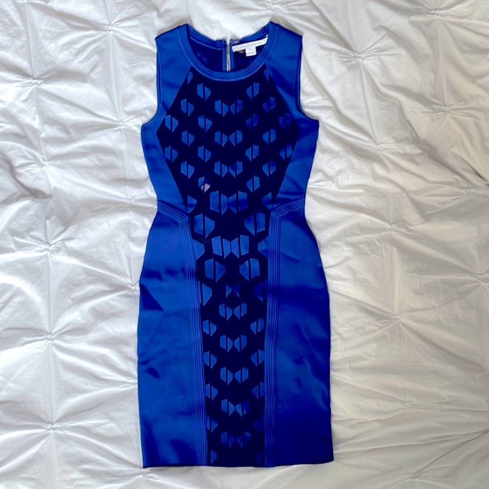 Diane von Furstenberg (DVF) Geometric Sleeveless Dress